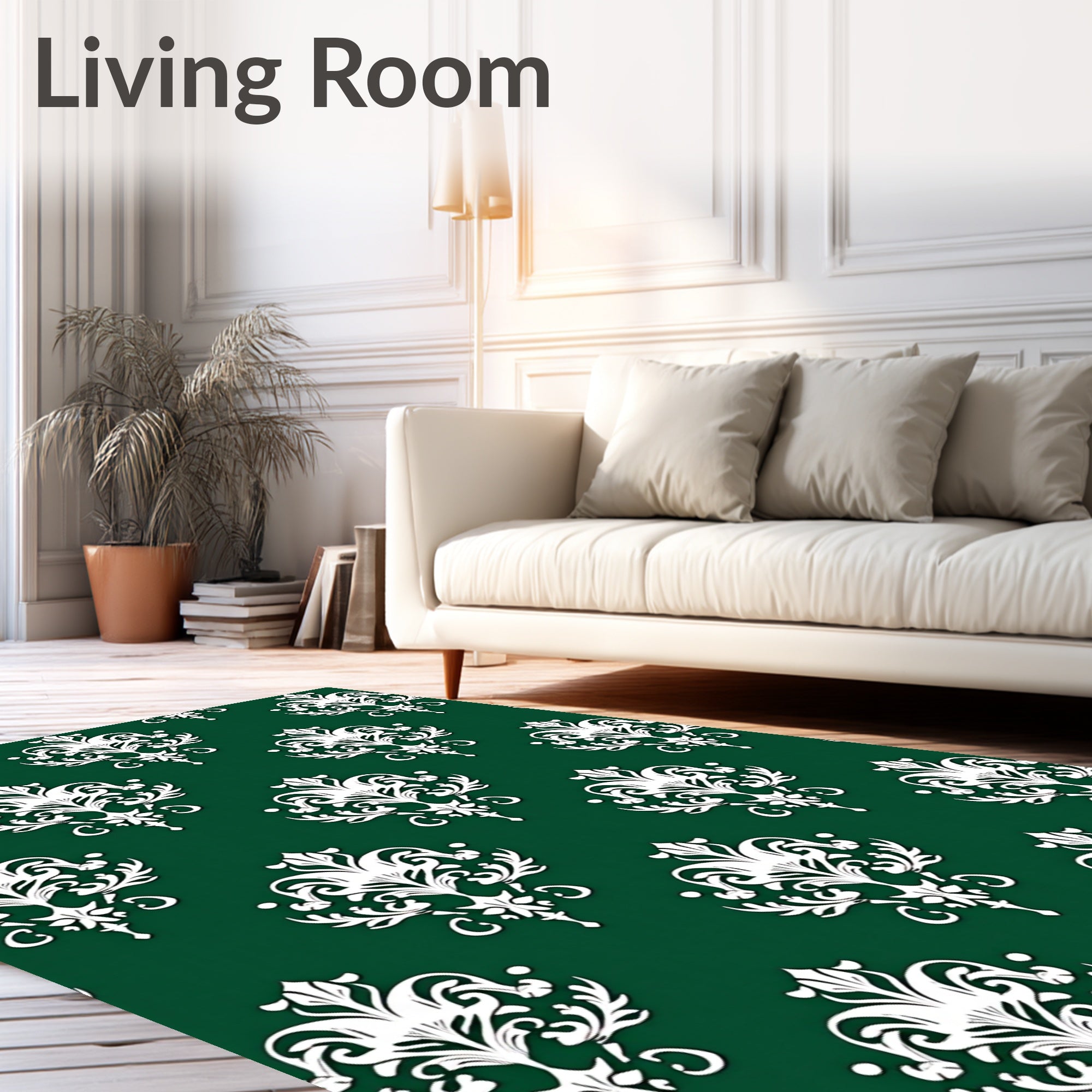 Malachite Damask with Emblems (Green) - ODIKA