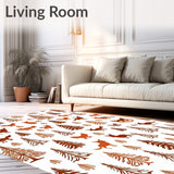 Enchanted Forest Animals Doormat Woodland Creatures Theme(Brown)