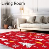 Joyful Winter Wonderland Entryway Welcome Seasonal Decoration(Red)