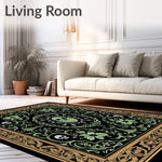 Gothic Botanica Beetle and Skull Floral (Black) - ODIKA