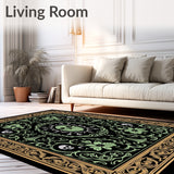 Gothic Botanica Beetle and Skull Floral (Black) - ODIKA