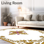 Damask Tapestry with Classical European Ornamental (Gold) - ODIKA