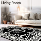 Elegant Scrollwork Arabesque Flourish Symmetrical(Ivory)