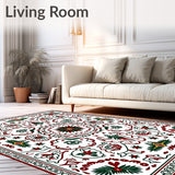 Whimsical Holiday with Interlocking Festive Icons(White)