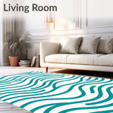 Tranquil Wave Rhythm Serene Ocean Breeze Drift (Teal) - ODIKA