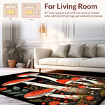 Colorful Retro Mushroom Motif(Red) - ODIKA