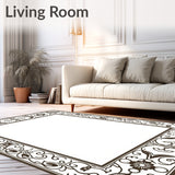 Interlocking Floral Trellis with Faded Ornamental Filigree Accents(Brown)