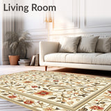 Non Slip Floor Floral with Absorbent Features(Beige)