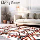 Harvest Festival Tartan Print Welcome Pumpkin Patch Theme(Red)