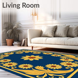 Elegant Floral Symphony Countryside Garden Harvest Decoration(Blue)