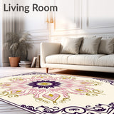 Enchanted Starburst Medallion with Whimsical Floral Accents(Pink)