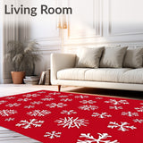 Nordic Crystal Celebration Decorative Floor Covering(Red)