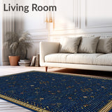 Geometric Spotted Area for Kitchen(Blue)