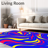 Abstract Decorative Elegant Contemporary Artistic (Blue)