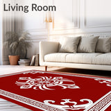 Mythical Battle Crest Artistic Floor With Heroic Insignia(Red)