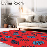 Enchanted Pinecone Evergreen Branch Elegant Tapestry(Red)