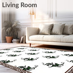 Damask Scroll Work Decorative with Baroque Inspired Details (Brown) - ODIKA