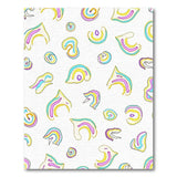 Vibrant Multi-Color Abstract Shapes Area Rug