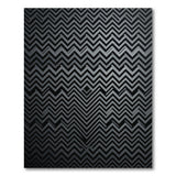 Modern Grey Zigzag Area Rug