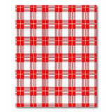 Geometric Modern Red Bold Red Gingham Checkered Area Rug