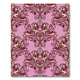 Elegant Pink Bird Floral Baroque Rug