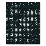 Pixelated Geometric Black White Area Rug