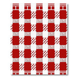 Red Heritage Tribal Checkered Area Rug