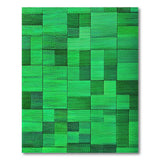 Verdant Green Patchwork Geometric Area Rug