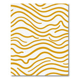 Orange Abstract Area Wavy Orange Abstract Area Rug