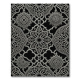 Ornate Grey Persian Mandala Rug