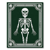 Gothic Skeleton Ornate Frame Area Rug