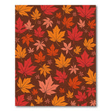 Autumn Maple Leaves Scatter Area Rug
