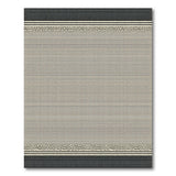 Black Spotted Border Beige Area Rug