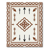 Brown Arrow Southwestern Geometric Area Rug