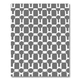 Grey Geometric Grey Abstract Area Rug