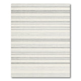 Black White Striped Distressed Vintage Area Rug