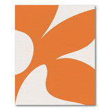 Orange Abstract Petal Area Rug