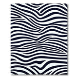 Bold Black White Zebra Stripe Black and White Area Rug