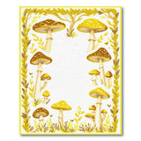 Whimsical Yellow Mushroom Grove Area Rug
