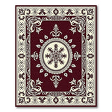 Red Elegant Red Persian Medallion Area Rug