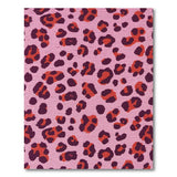 Pink Boho Chic Hot Pink Leopard Print Tufted Area Rug