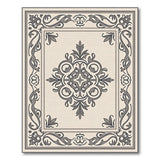 Elegant Beige Medallion Area Rug