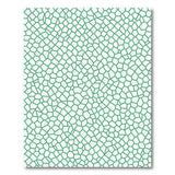 Green Geometric Tessellation Area Rug