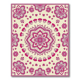 Pink Pink Mandala Floral Persian Area Rug