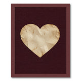 Distressed Vintage Heart Area Rug