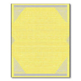Vibrant Yellow Diamond Weave Area Rug