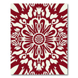 Red Persian Floral Medallion Rug
