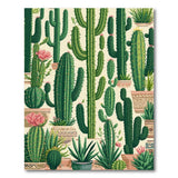 Vibrant Potted Cacti Garden Area Rug