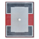 Baseball Center Geometric Area Rug