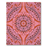 Pink Vibrant Pink Mandala Area Rug
